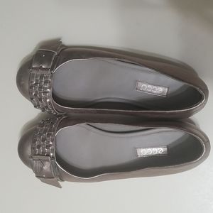 Ecco Owando Metallic leather comfort ballet flat EU38  US 7